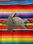 Mini Red/Yellow Metal Turtle