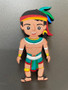 Hombre Maya Wood Magnet Traje Tipico