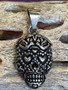 Sugar Skull Silver Pendant