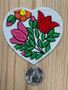 Heart with Flowers Patch