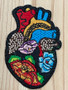 Tehuana Embroidery Heart Patch
