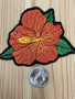 Orange Hibiscus Patch