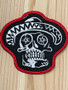 Black and White Skull Patch