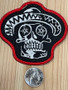 Black and White Skull Patch