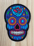 Blue Sugar Skull Patch