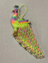 Peacock Keychain Neon