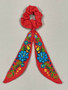 Scrunchie With Bows Dark Coral