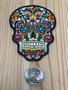 Sugar Skull Black and White Patch