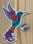 Aztec Blue/Purple HummingBird  Patch
