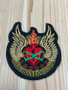 Fire Heart With Thorns and  Wings