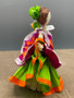 Corn Husk Doll Green/Pink