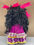 Girl Rag Doll Purple With Curly Hair