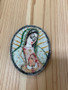 La Virgen Round Patch Black