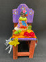 Day Of The Dead Decorated Purple Chair Frida