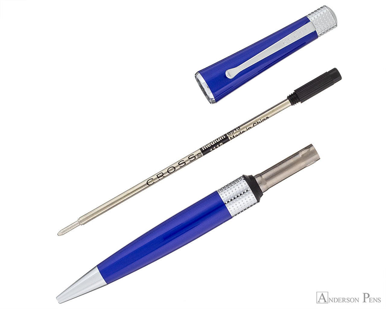 Cross Beverly Ballpoint - Bright Blue - Anderson Pens, Inc.