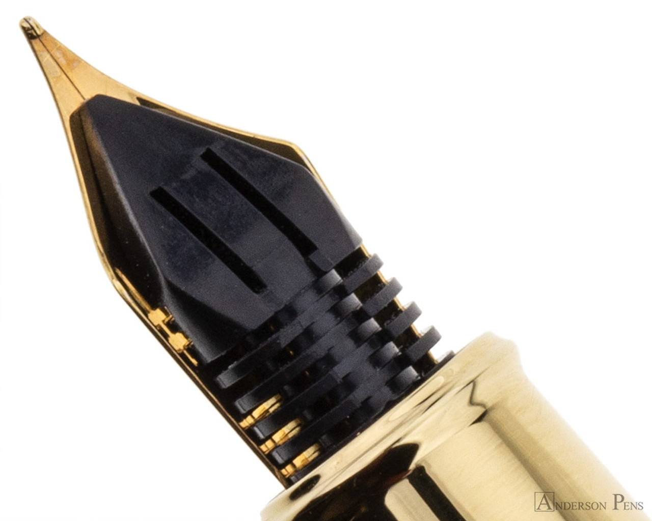 Sheaffer 100 Ballpoint Pen Black Lacquer with Gold Trim