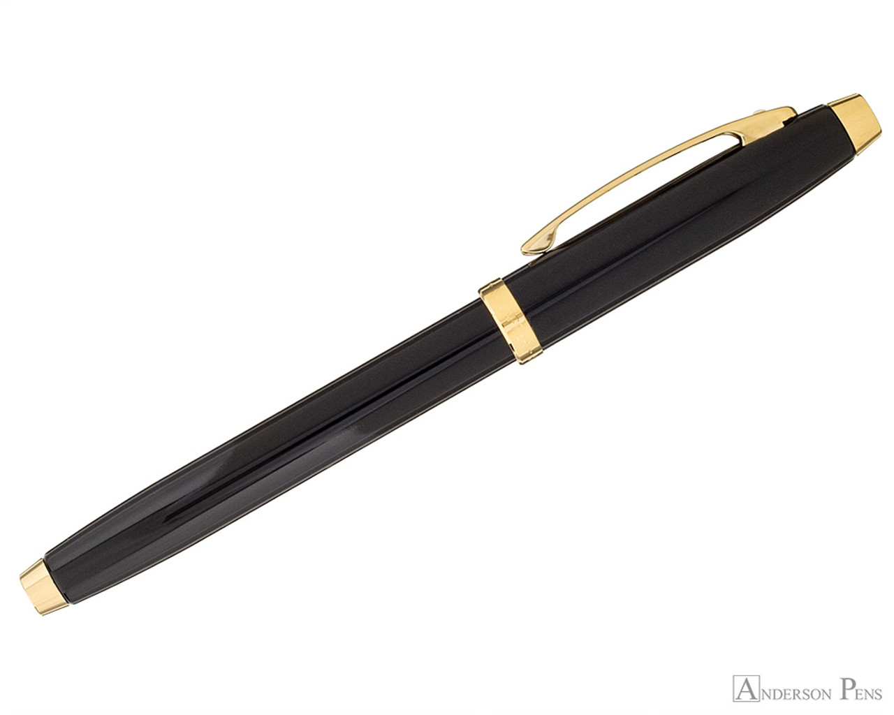 Sheaffer 100 Rollerball - Black with Gold Trim