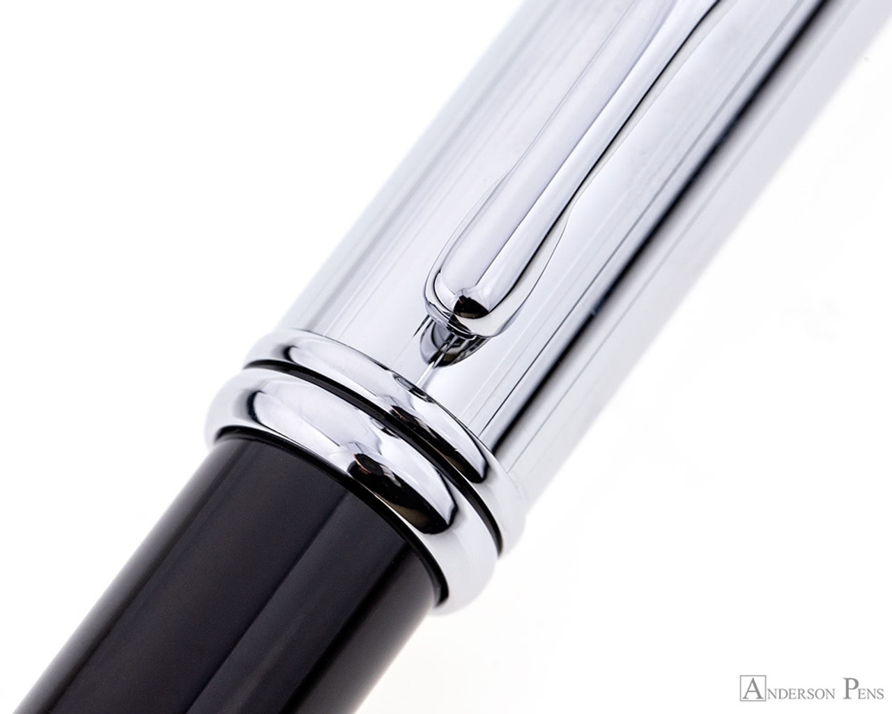 Cross Townsend Ballpoint - Black with Brushed Chrome Cap