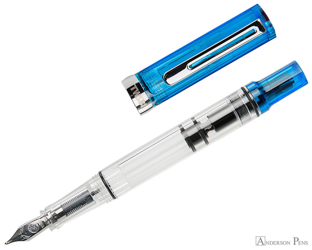 TWSBI ECO Fountain Pen - Transparent Blue - Anderson Pens, Inc.