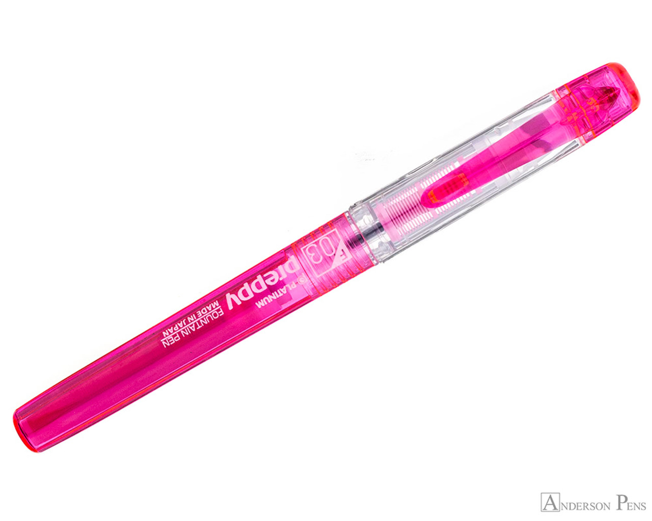 Platinum Preppy Fountain Pen - Pink, Fine Nib - Anderson Pens, Inc.