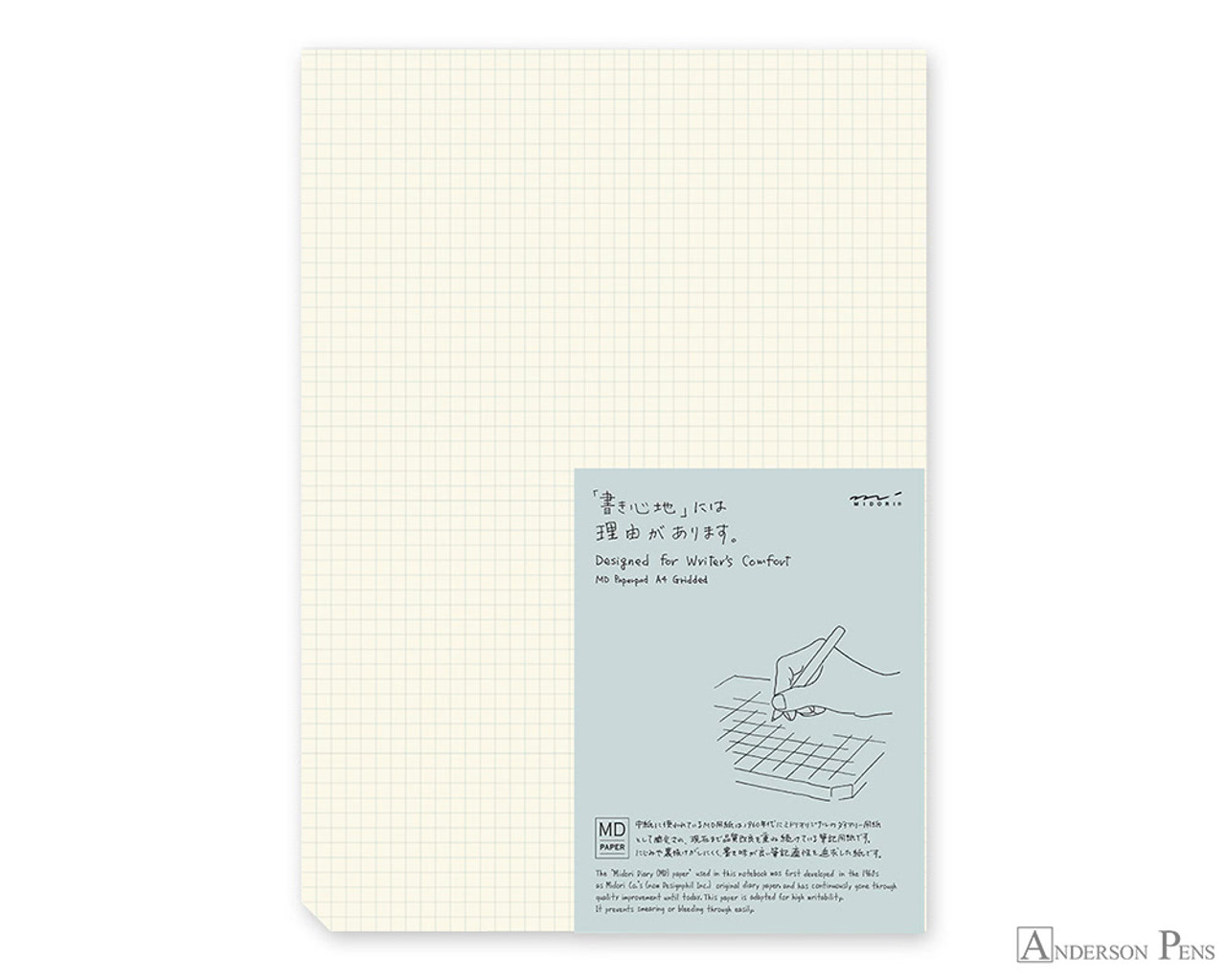 Midori MD Notepad - A4, Graph - Cream