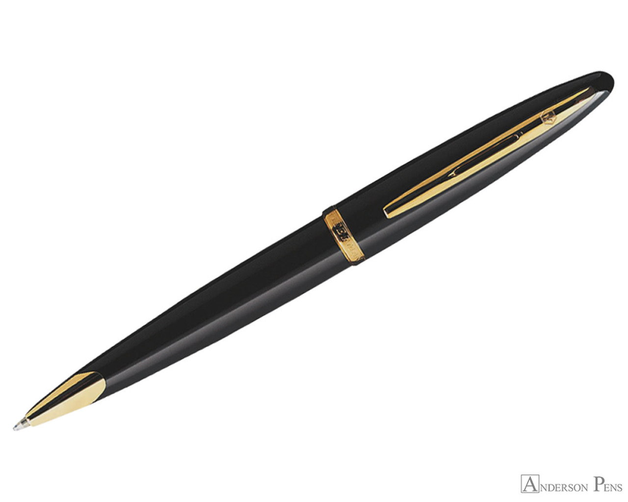 Waterman Carene Gift Box includes Medium Nib Gold Trim Ball Pen Amber  Lacquer/ Blue Refill ボールペン (並行輸入品)（並行輸入品）