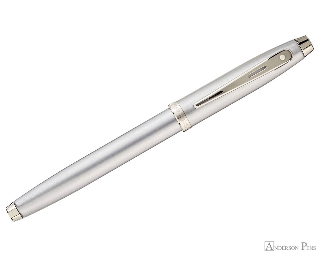 Sheaffer 100 Rollerball - Brushed Chrome - Anderson Pens, Inc.