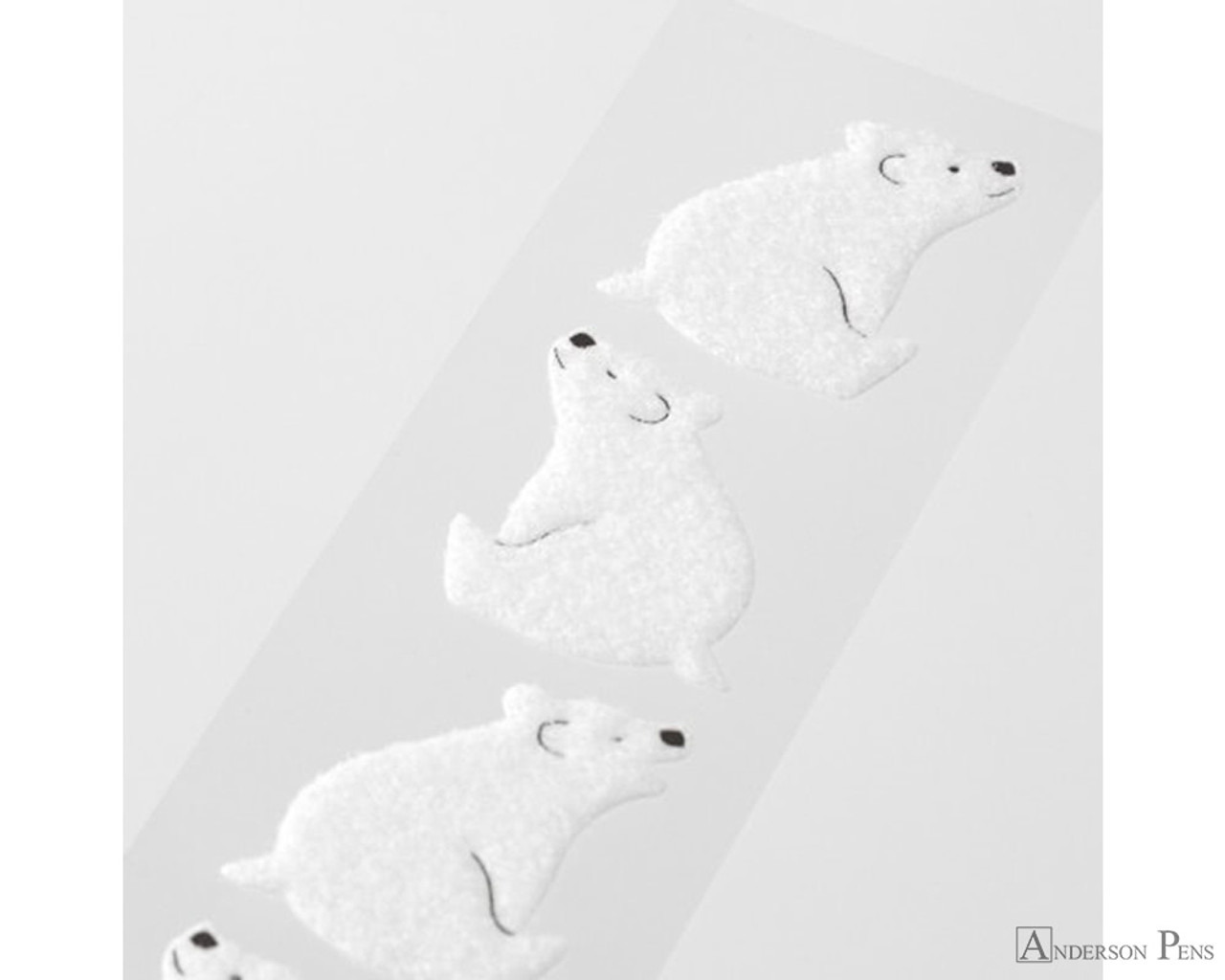 Midori Letter Writing Set with Animal Stickers - Polar Bear