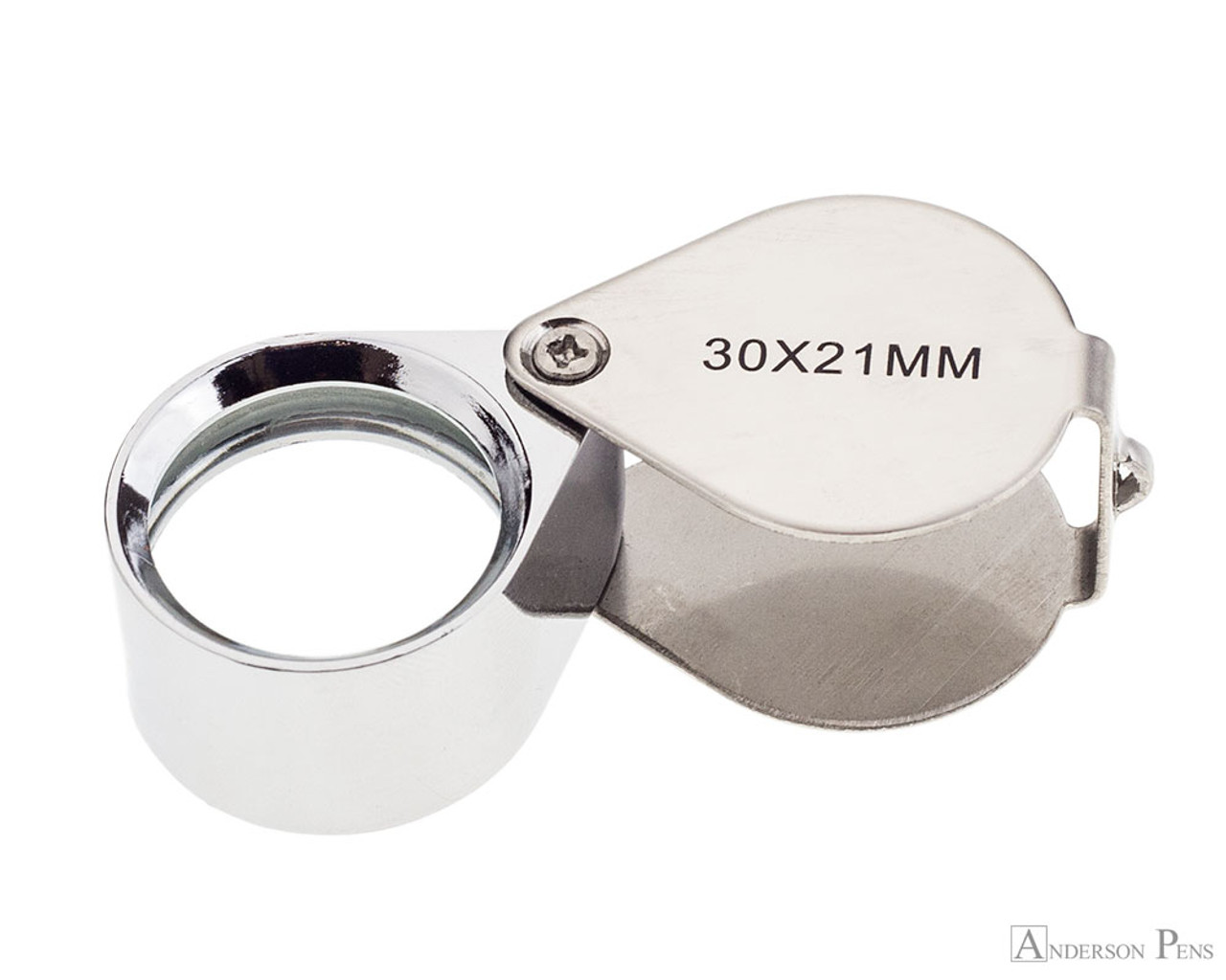 Magnifying Glass 30x 21mm Jewelers Eye Loupe Magnifier with Case 