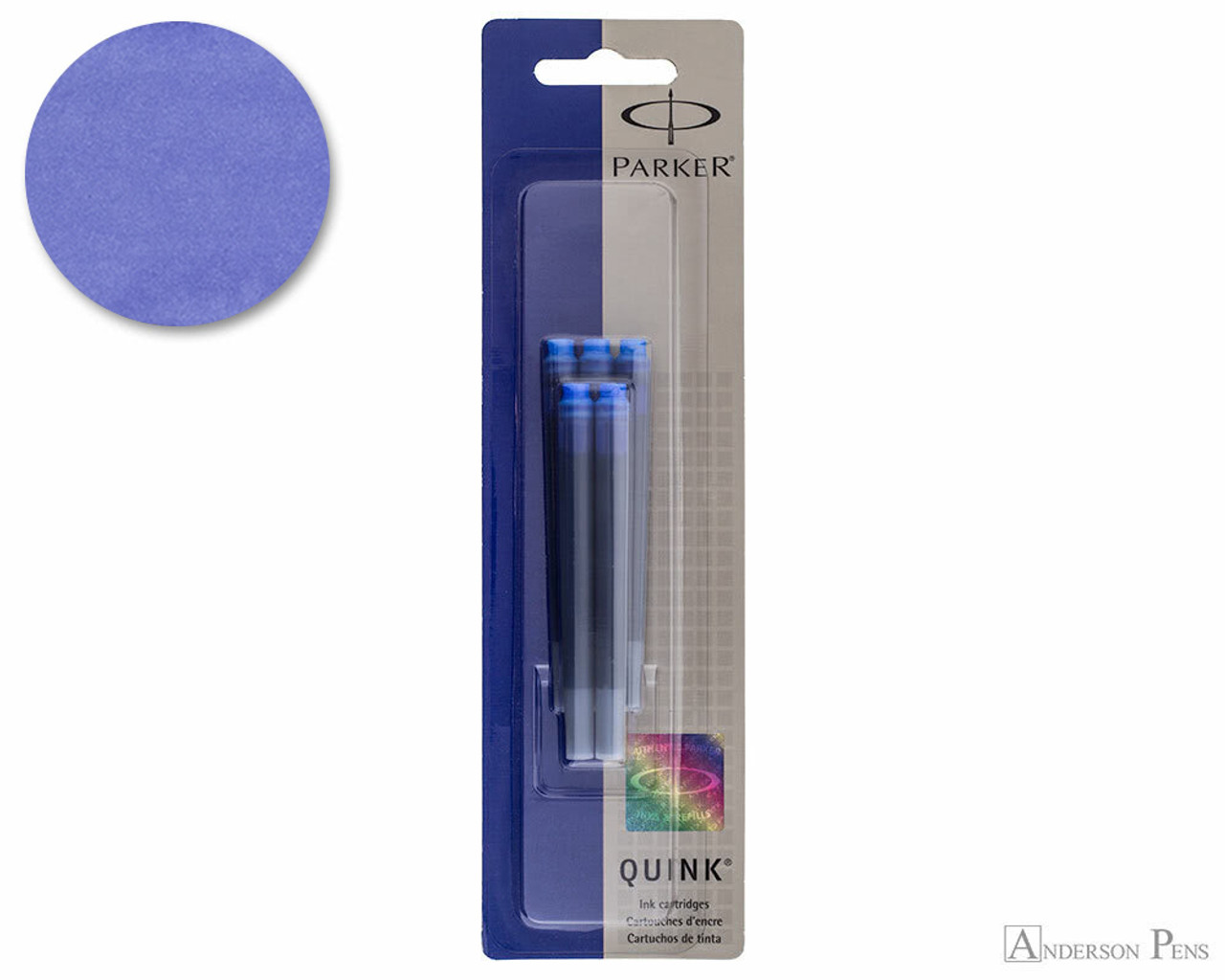 Parker Quink Washable Blue Ink Cartridges (5 Pack) - Anderson Pens, Inc.