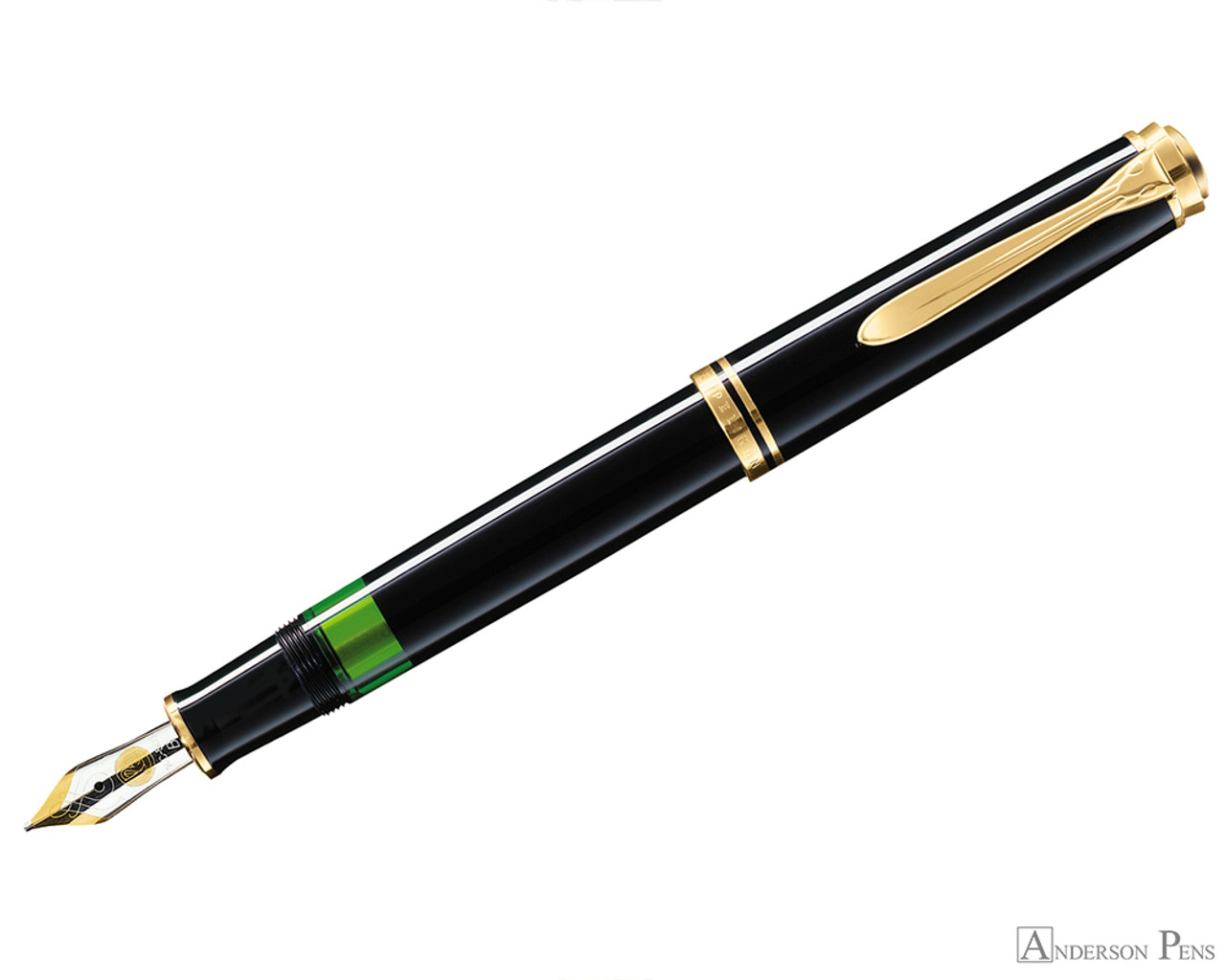 Pelikan Souveran M600 Fountain Pen - Black with Gold Trim