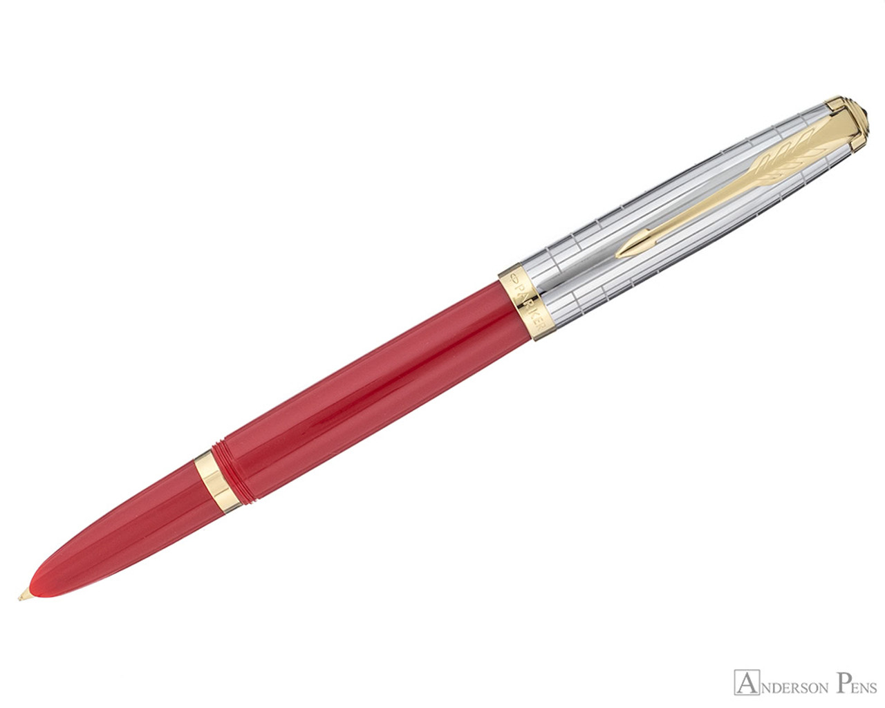 Parker 51 Premium Fountain Pen - Rage Red - Anderson Pens, Inc.