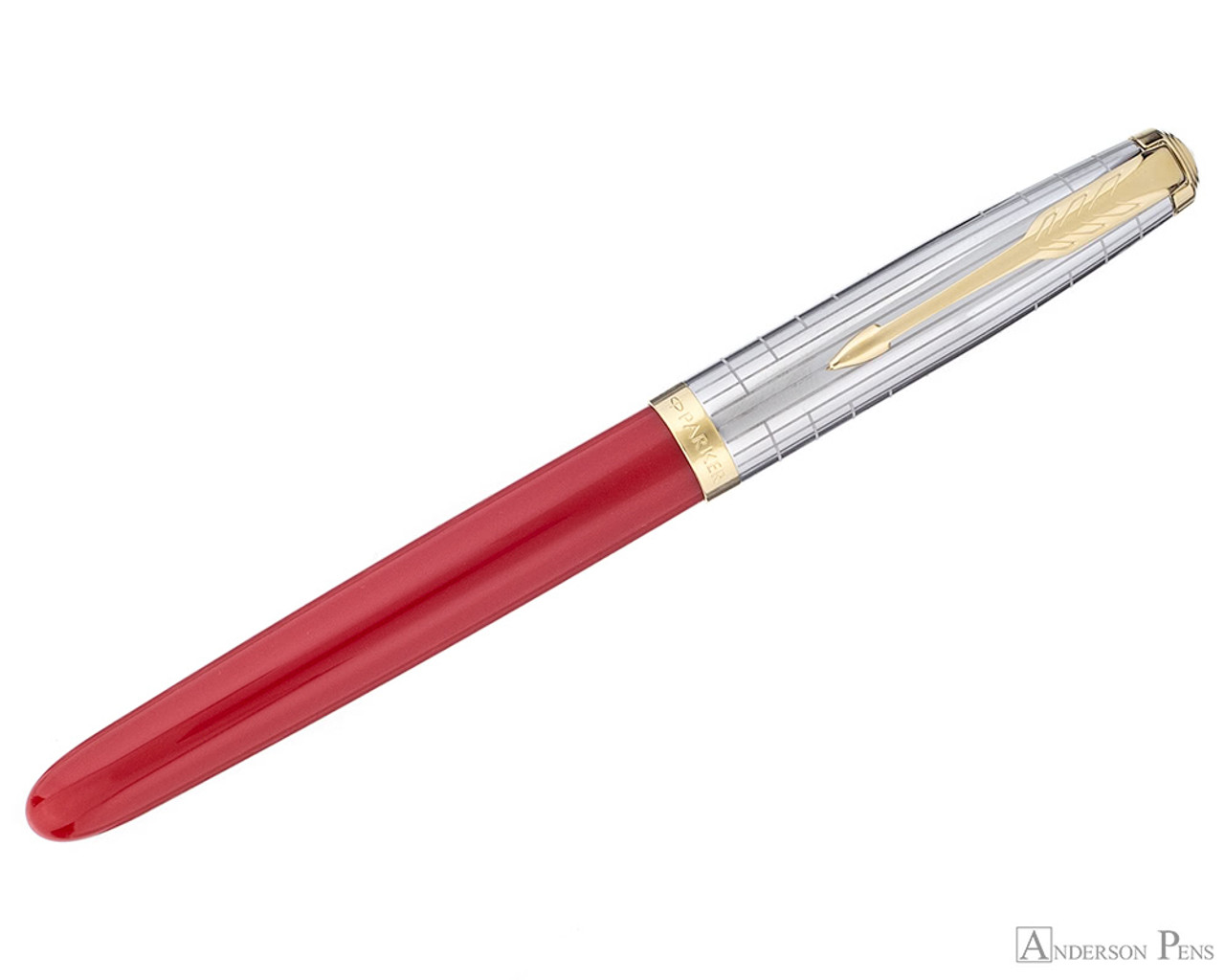 Parker 51 Premium Fountain Pen - Rage Red - Anderson Pens, Inc.