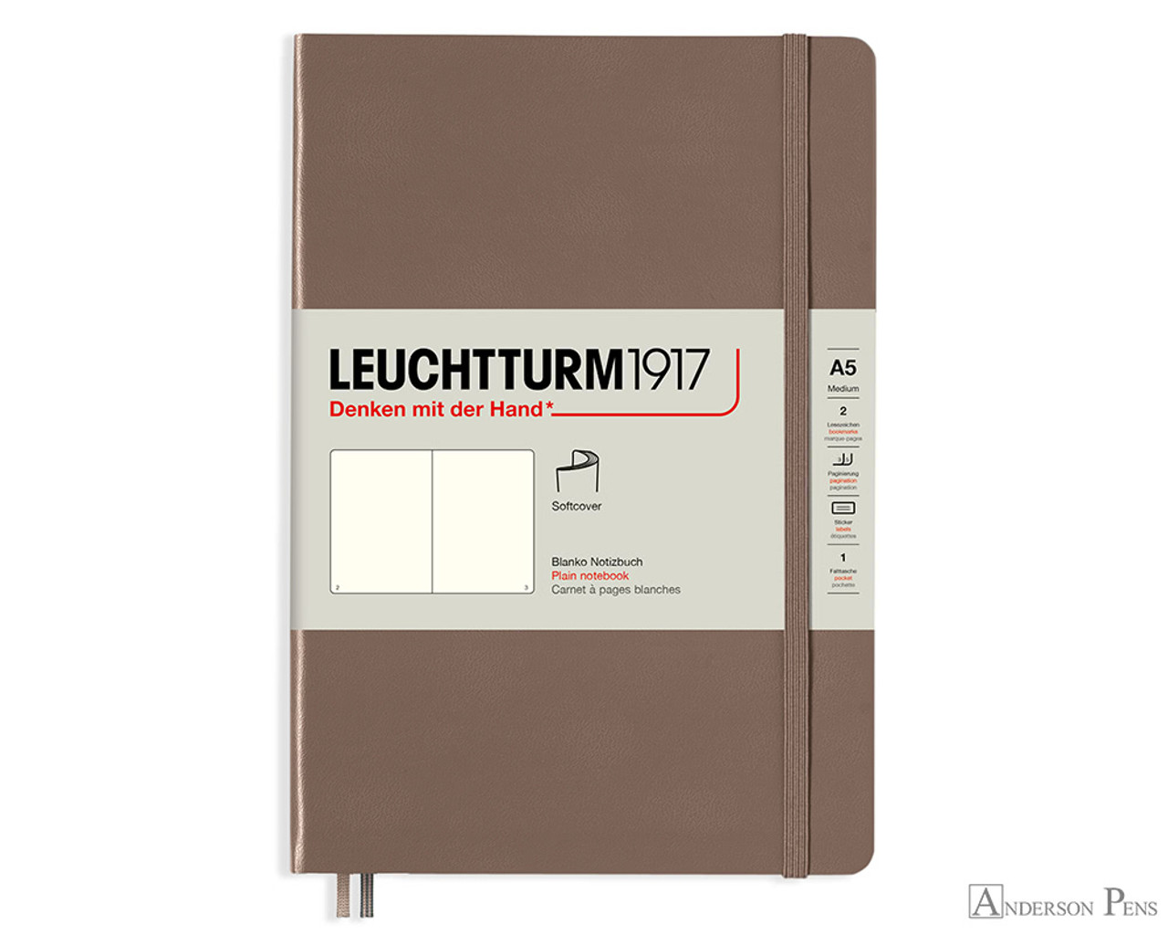 Leuchtturm1917 Softcover Notebook - A5, Blank - Warm Earth