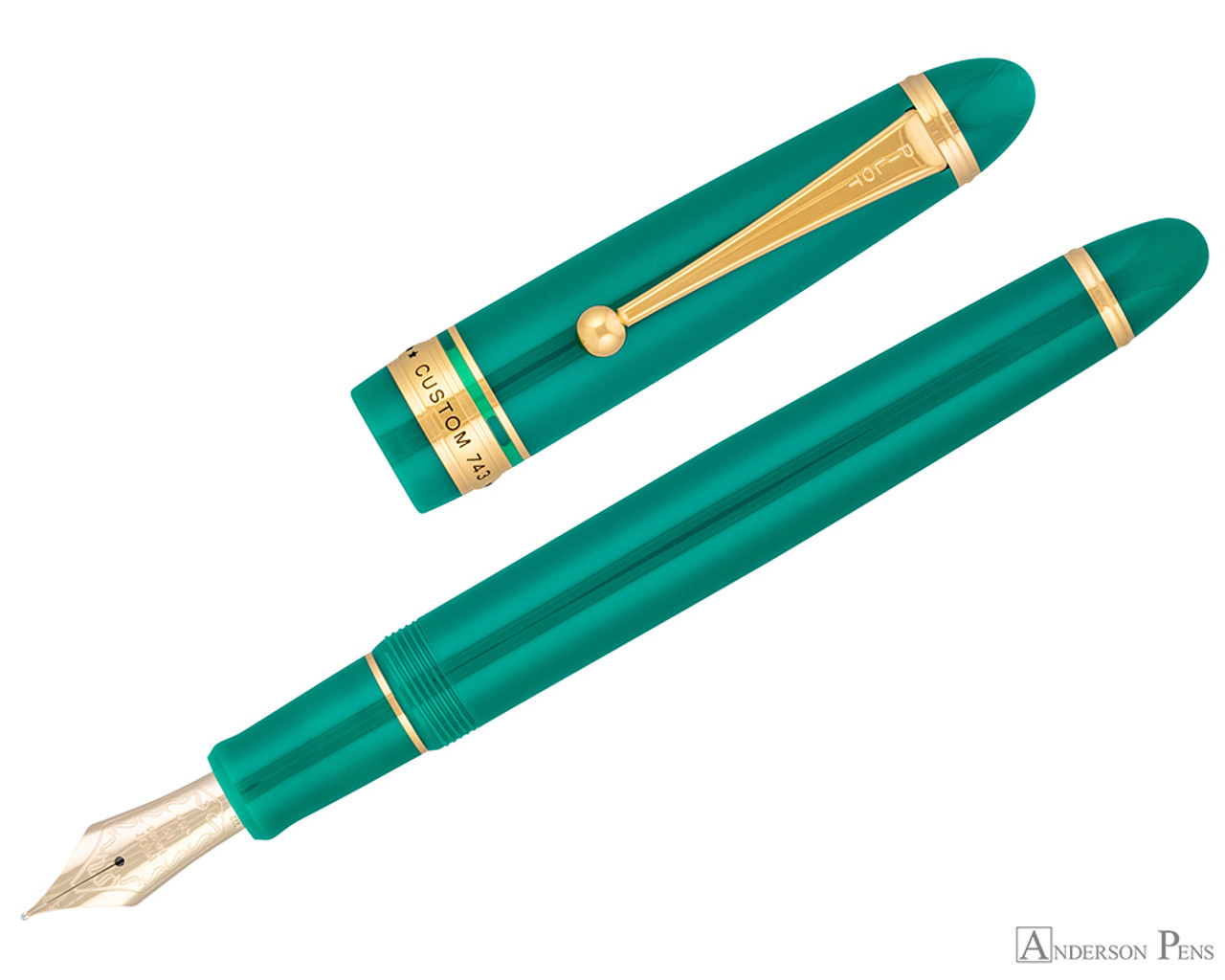 Pilot Custom 743 Fountain Pen - US Exclusive Verdigris, Fine Nib