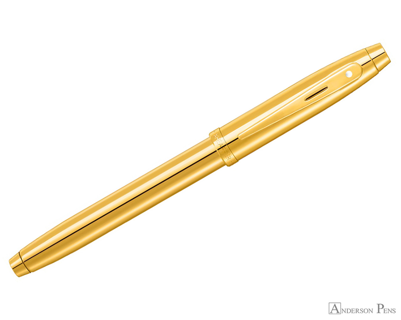 Sheaffer 100 E9372 Fountain Pen PVD Gold with PVD Gold Trim