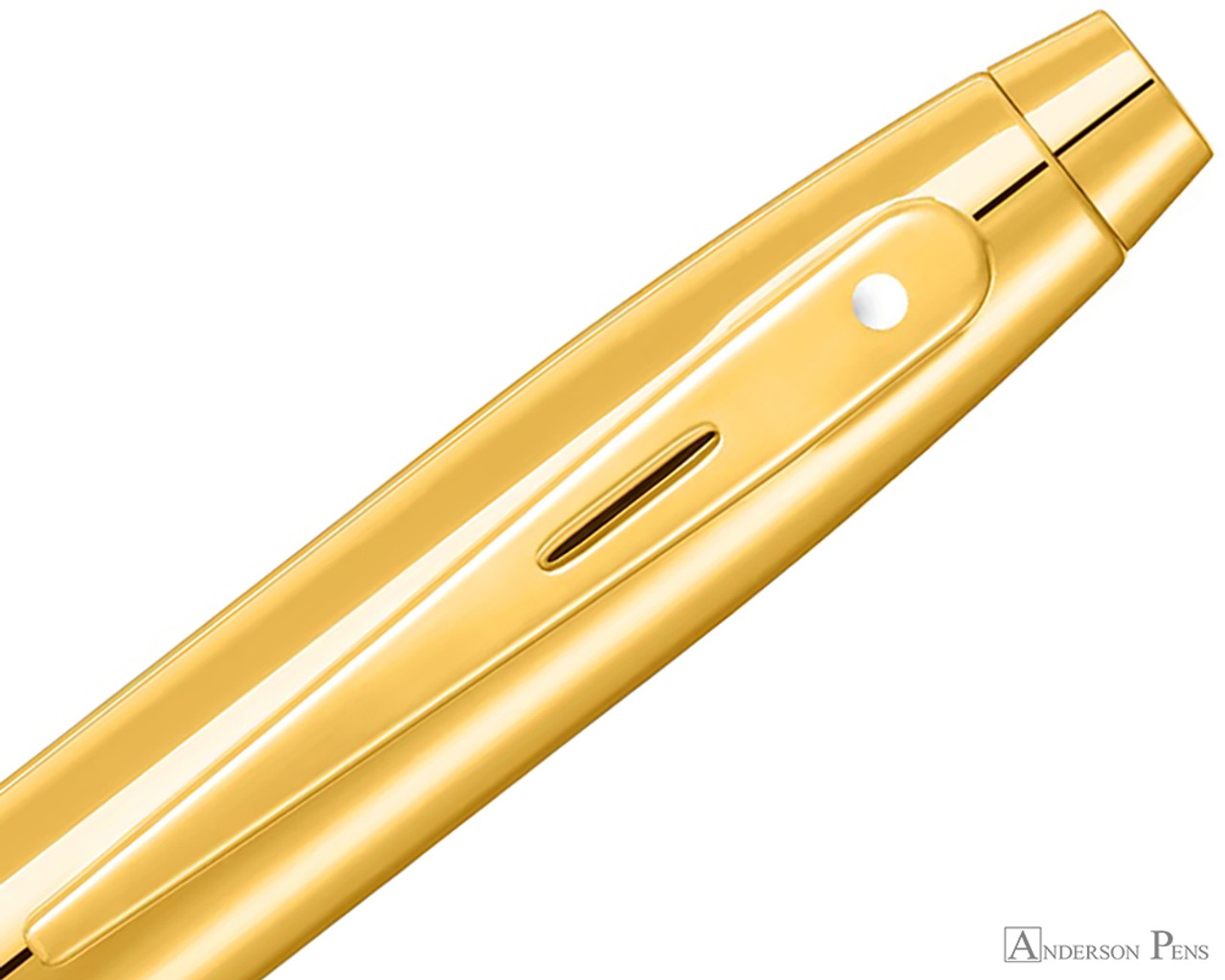 Sheaffer 100 Fountain Pen - Gold - Anderson Pens, Inc.