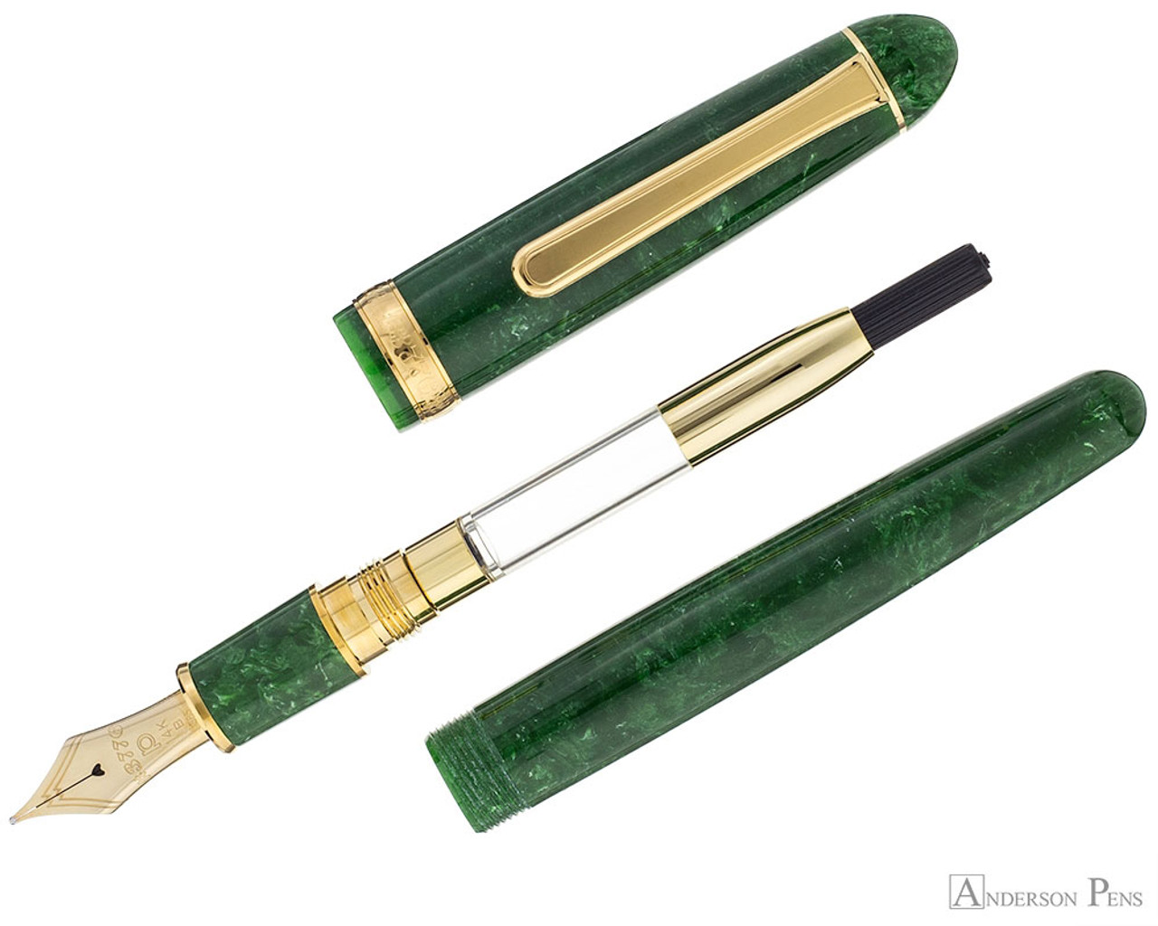 Platinum 3776 Celluloid Fountain Pen - Jade - Anderson Pens, Inc.