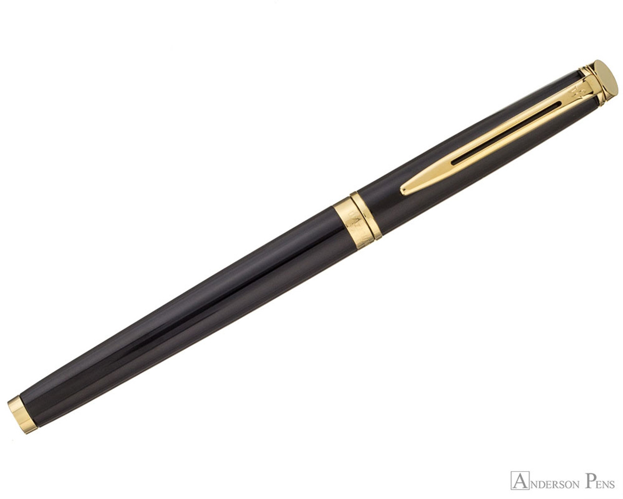 Waterman Hemisphere Fountain Pen - Black with Gold Trim - Anderson