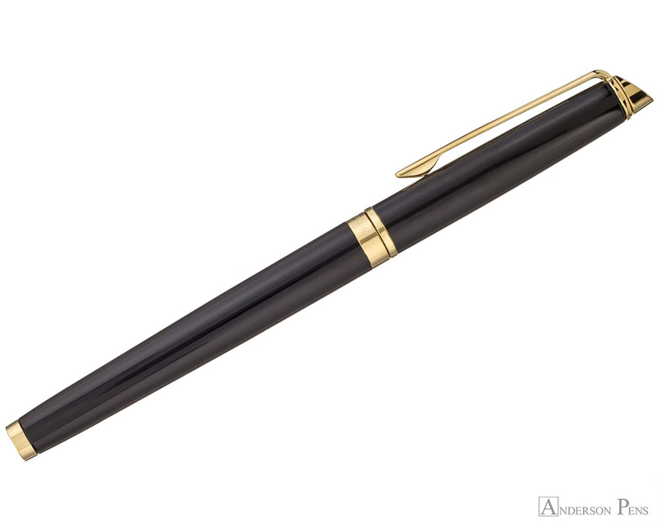 Waterman Hemisphere Fountain Pen - Black with Gold Trim - Anderson