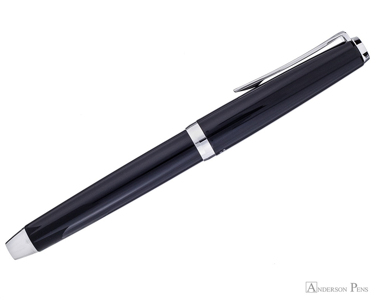 Pilot Metal Falcon Fountain Pen - Black - Anderson Pens, Inc.