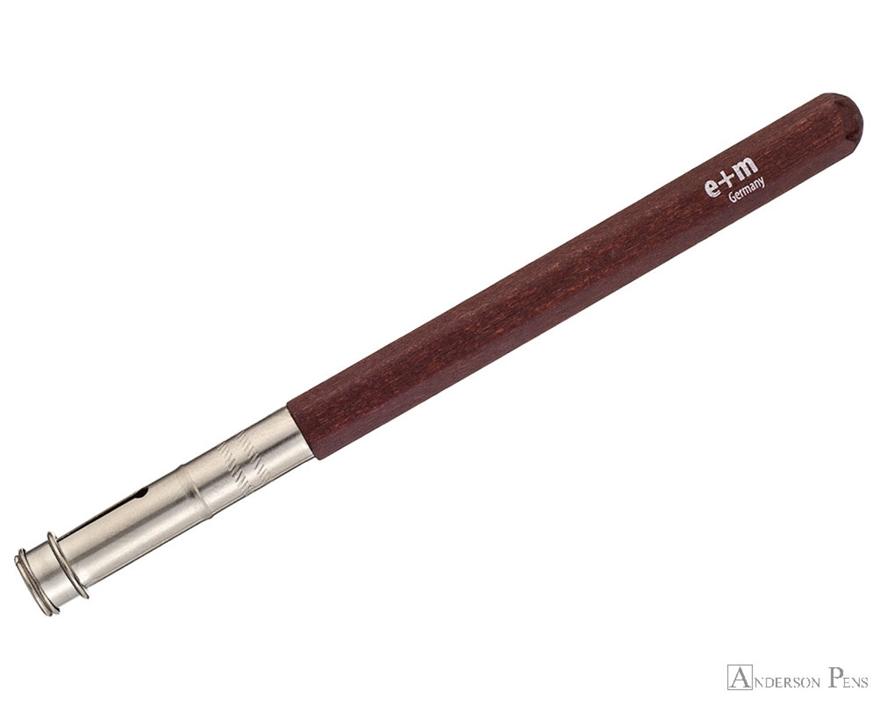 E+M Peanpole Wood Pencil Extender - Mahogany