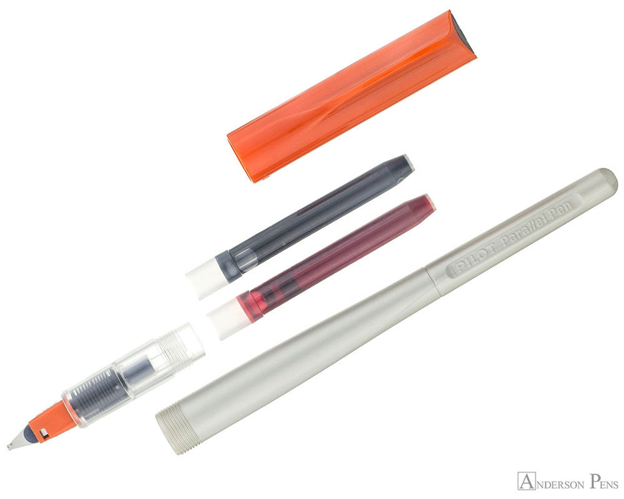 Pilot Parallel Pen 2-Color Calligraphy Pen Set Red Blue Ink 1.5mm