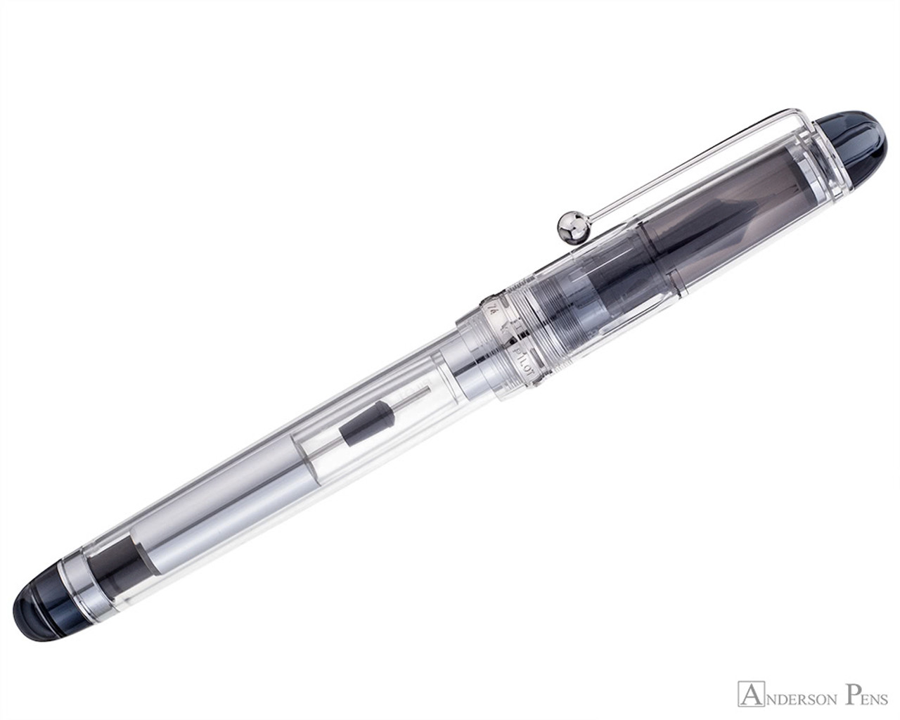 Pilot Custom 74 Fountain Pen - Clear - Anderson Pens, Inc.