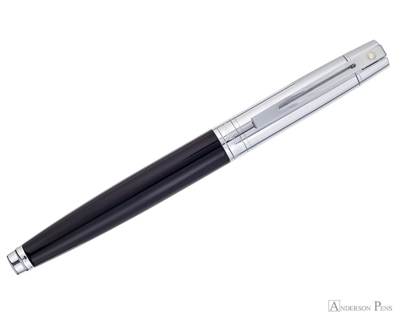 Sheaffer 300 Fountain Pen - Black with Chrome Cap