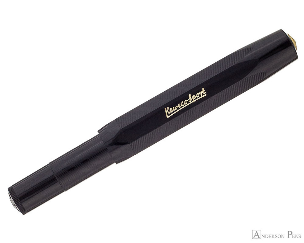 Kaweco Classic Sport Black Guilloche Caneta Esferográfica de luxo