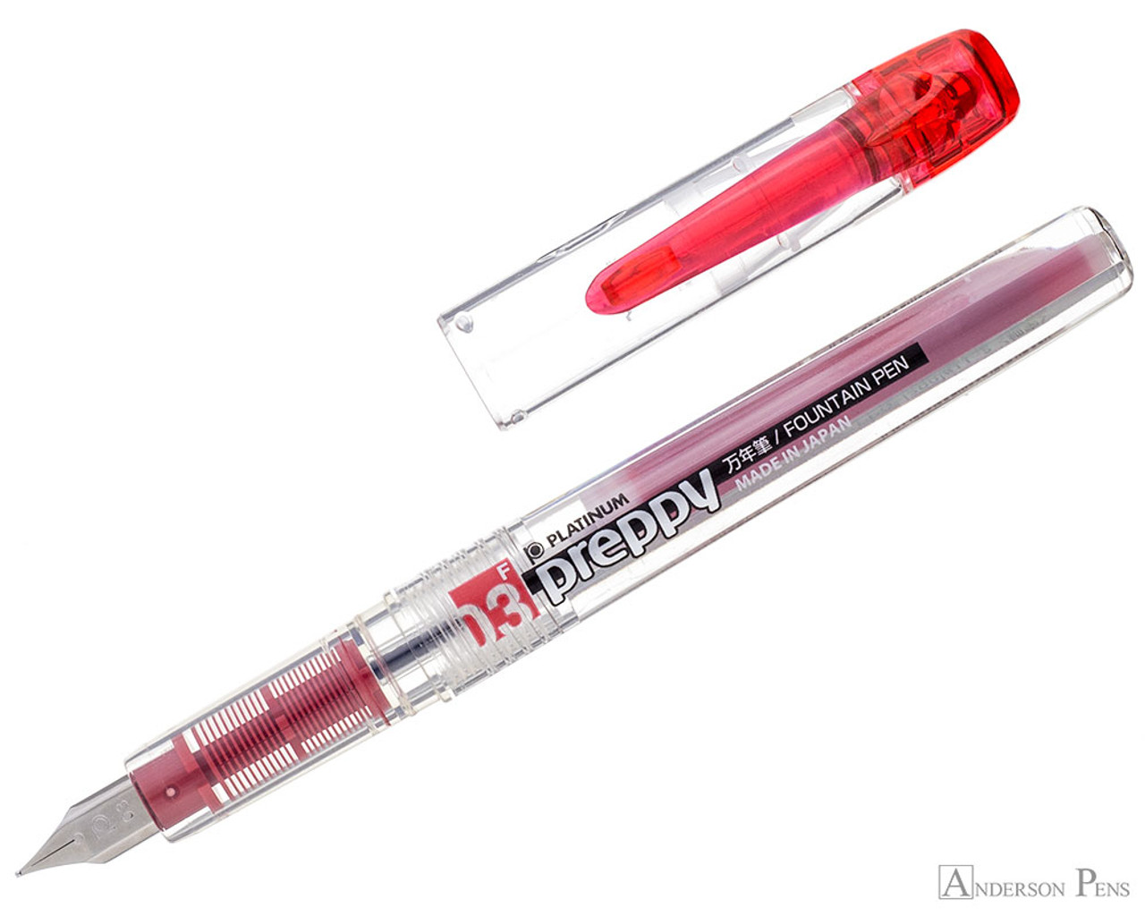 Platinum Preppy Fountain Pen - Red - Anderson Pens, Inc.