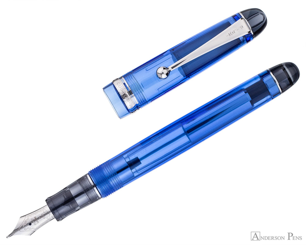 Pilot Custom 74 Fountain Pen - Blue - Anderson Pens, Inc.