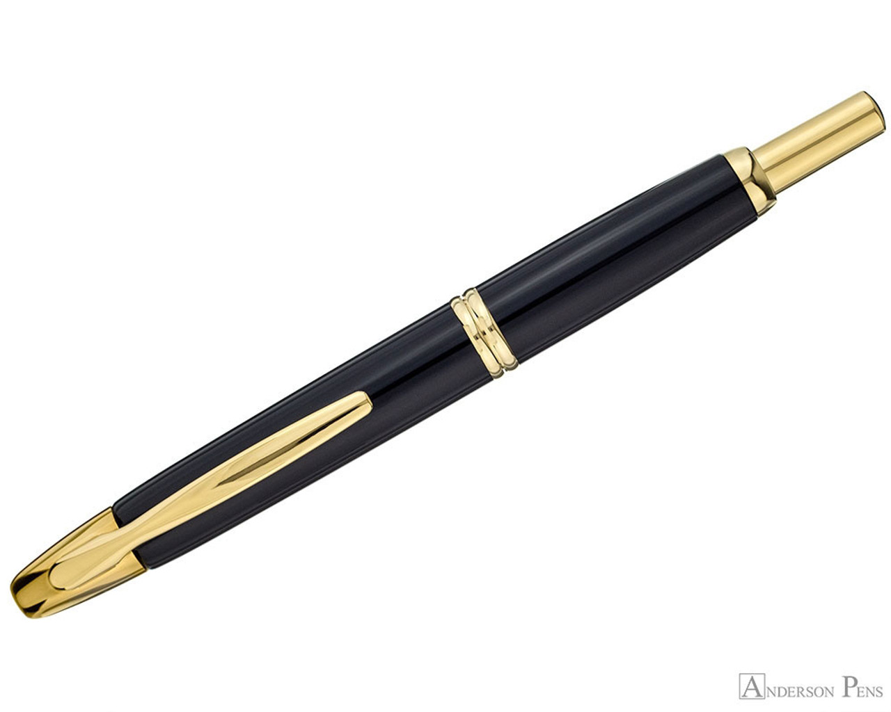 Pilot Vanishing Point Fountain Pen - Black with Gold Trim