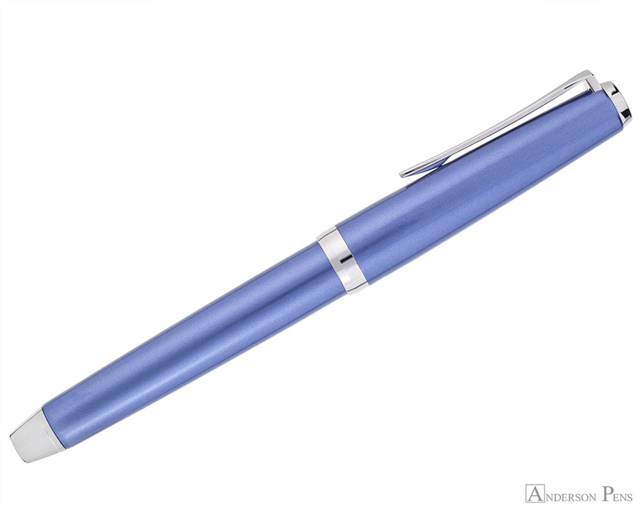 Pilot Metal Falcon Fountain Pen - Sapphire - Anderson Pens, Inc.